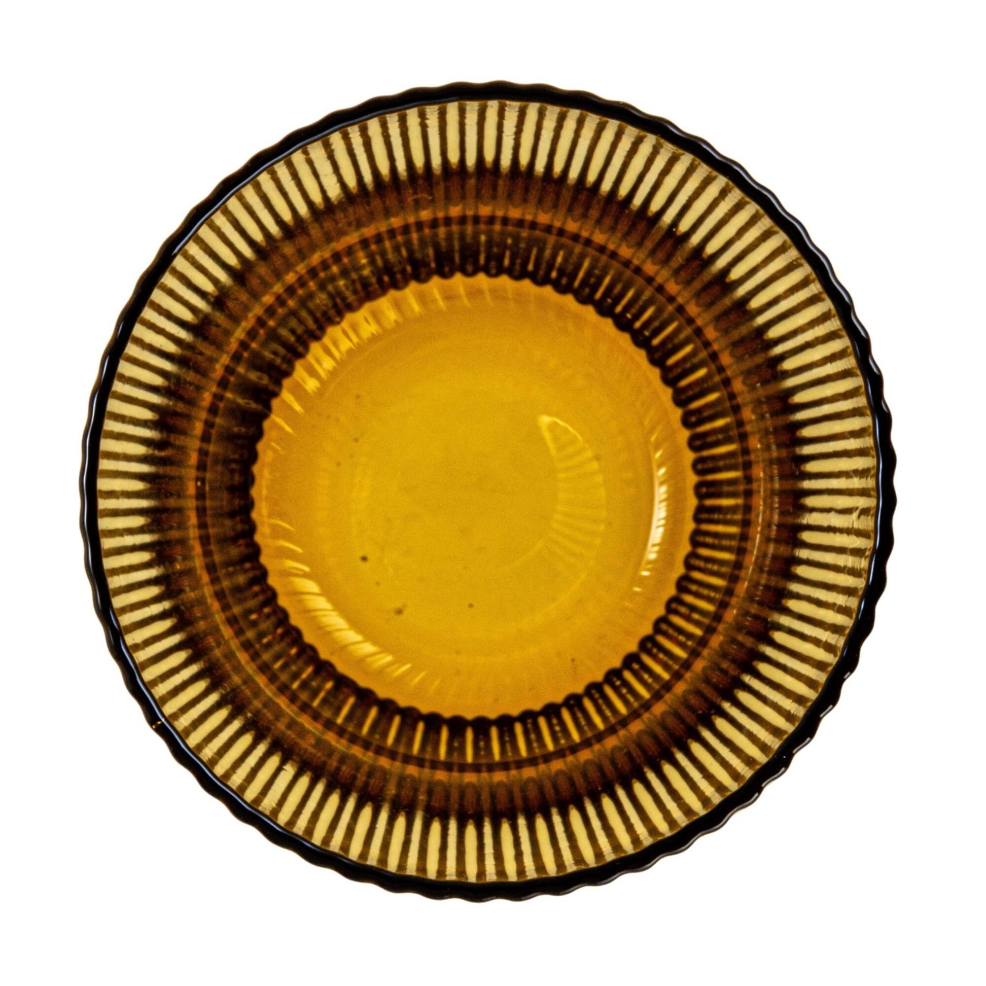 Hello Honey® 8oz. Amber Ribbed Drinking Glass